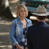 JUSTIFIED -- "Cash Game" -- Episode 602 (Airs Tuesday, January 27, 10:00 pm e/p) -- Pictured: (L-R) Joelle Carter as Ava Crowder, Timothy Olyphant as Deputy U.S. Marshal Raylan Givens -- CR: Michael Becker/FX