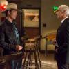 JUSTIFIED -- "Alive Day" -- Episode 606 (Airs Tuesday, February 24, 10:00 pm e/p) -- Pictured: (L-R) Timothy Olyphant as Deputy U.S. Marshal Raylan Givens, Sam Elliott as Avery Markham, Garret Dillahunt as Ty Walker -- CR: Prashant Gupta/FX