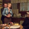 JUSTIFIED -- "Alive Day" -- Episode 606 (Airs Tuesday, February 24, 10:00 pm e/p) -- Pictured: (L-R) Walton Goggins as Boyd Crowder, Joelle Carter as Ava Crowder, Timothy Olyphant as Deputy U.S. Marshal Raylan Givens -- CR: Prashant Gupta/FX
