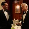 Don Draper (Jon Hamm) and Roger Sterling (John Slattery) - Mad Men - Season 6, Episode 5 - Photo Credit: Michael Yarish/AMC