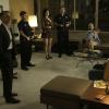 Henry Francis (Christopher Stanley), Megan Draper (Jessica Pare), Betty Francis (January Jones), Gene Draper (Evan and Ryder Londo), Sally Draper (Kiernan Shipka) and Bobby Draper (Mason Vale Cotton) - Mad Men _ Season 6, Episode 8 _ 'The Crash' - Photo Credit: Jordin Althaus/AMC