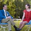Jon Hamm as Don Draper and Elisabeth Moss as Peggy Olson - Mad Men _ Season 7B, Gallery _ Photo Credit: Frank Ockenfels 3/AMC