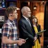"Superhuman" -- Pictured: Barrett Foa (Tech Operator Eric Beale), Gerald McRaney (Retired Navy Admiral Hollace Kilbride) and RenÃÂ©e Felice Smith (Intelligence Analyst Nell Jones). After the prototype for a tactical assault suit is stolen from a Navy base and used in a Beverly Hills jewelry heist, the team must determine who stole the suit and what their next target is. Also, retired Navy Admiral Hollace Kilbride (Gerald McRaney) temporarily oversees the team while Mosely and Hetty face repercussions for the unsanctioned Mexico mission, on NCIS: LOS ANGELES, Sunday, Oct. 7 (9:00-10:00 PM, ET/PT) on the CBS Television Network. Photo: Ron P. Jaffe/CBS ÃÂ©2018 CBS Broadcasting, Inc. All Rights Reserved.