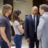 "The Prince" -- Pictured: Eric Christian Olsen (LAPD Liaison Marty Deeks), Daniela Ruah (Special Agent Kensi Blye), LL COOL J (Special Agent Sam Hanna) and Drew Waters (DSS Agent Brian Bush). Callen and Sam are assigned protection duty for Deputy Crown Prince Kamal (Ritesh Rajan) after an unknown assassin targets his decoy upon his arrival in Los Angeles, on NCIS: LOS ANGELES, Sunday, Oct. 14 (9:30-10:30 PM, ET/9:00-10:00 PM, PT) on the CBS Television Network. Photo: Monty Brinton/CBS ÃÂ©2018 CBS Broadcasting, Inc. All Rights Reserved.