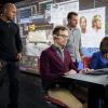 "The Sound of Silence" - Pictured: LL COOL J (Special Agent Sam Hanna), Barrett Foa (Tech Operator Eric Beale), Chris O\'Donnell (Special Agent G. Callen) and RenÃÂ©e Felice Smith (Intelligence Analyst Nell Jones). After the chief of logistics for a naval weapons station collapses on the job, the NCIS team must determine if this is a terror threat or a stress-induced breakdown. Also, Kensi and Deeks research different honeymoon locations, on NCIS: LOS ANGELES, Sunday, Jan. 6 (9:00-10:00 PM, ET/PT) on the CBS Television Network. Photo: Bill Inoshita/CBS ÃÂ©2018 CBS Broadcasting, Inc. All Rights Reserved.