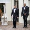 "Till Death Do Us Part" -- Pictured: Chris O\'Donnell (Special Agent G. Callen) and LL COOL J (Special Agent Sam Hanna). After months of planning, the NCIS family celebrates the wedding of Kensi and Deeks. Also, an old acquaintance, Anatoli Kirkin (Ravil Isyanov), pays Deeks a surprise visit on his wedding day and he isn\'t alone, on NCIS: LOS ANGELES, Sunday, March 17 (9:00-10:00 PM, ET/PT) on the CBS Television Network. Photo: Monty Brinton/CBS ÃÂ©2019 CBS Broadcasting, Inc. All Rights Reserved.
