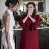 "Till Death Do Us Part" -- Pictured: Daniela Ruah (Special Agent Kensi Blye) and Laura Harring (Julia Feldman). After months of planning, the NCIS family celebrates the wedding of Kensi and Deeks. Also, an old acquaintance, Anatoli Kirkin (Ravil Isyanov), pays Deeks a surprise visit on his wedding day and he isn\'t alone, on NCIS: LOS ANGELES, Sunday, March 17 (9:00-10:00 PM, ET/PT) on the CBS Television Network. Photo: Monty Brinton/CBS ÃÂ©2019 CBS Broadcasting, Inc. All Rights Reserved.