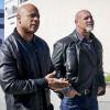 "Searching" -- Pictured: LL COOL J (Special Agent Sam Hanna) and Bill Goldberg (DOJ Agent Lance Hamilton). Department of Justice (DOJ) Agent Lance Hamilton (Bill Goldberg) asks Sam for assistance in locating a former U.S. border patrol tactical officer who disappeared following a threat by the cartel. Also, Kensi and Army Criminal Investigative Department (CID) Special Agent Steve Evans (Shane McMahon) partner on a dangerous mission to recover a stolen hard drive with sensitive military intelligence on it, on NCIS: LOS ANGELES, Sunday, March 31 (9:00-10:00 PM, ET/PT) on the CBS Television Network. Photo: Monty Brinton/CBS ÃÂ©2019 CBS Broadcasting, Inc. All Rights Reserved.