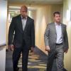 "Hail Mary" -- Pictured: LL COOL J (Special Agent Sam Hanna) and Chris O\'Donnell (Special Agent G. Callen). Callen and Sam run protection detail for retired Navy Admiral Kilbride (Gerald McRaney) in an operation to locate a missing Naval intelligence officer, on NCIS: LOS ANGELES, Sunday, Oct. 13 (9:30-10:30 PM, ET/9:00-10:00 PM, PT) on the CBS Television Network. Photo: Bill Inoshita/CBS ©2019 CBS Broadcasting, Inc. All Rights Reserved.