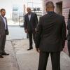 "Hail Mary" -- Pictured: Gerald McRaney (Retired Navy Admiral Hollace Kilbride), Chris O\'Donnell (Special Agent G. Callen) and LL COOL J (Special Agent Sam Hanna).  Callen and Sam run protection detail for retired Navy Admiral Kilbride (Gerald McRaney) in an operation to locate a missing Naval intelligence officer, on NCIS: LOS ANGELES, Sunday, Oct. 13 (9:30-10:30 PM, ET/9:00-10:00 PM, PT) on the CBS Television Network. Photo: Michael Yarish/CBS ©2019 CBS Broadcasting, Inc. All Rights Reserved.