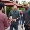 "Concours D\'Elegance" - Pictured: Chris O\'Donnell (Special Agent G. Callen) and LL COOL J (Special Agent Sam Hanna). The NCIS team links the theft of an undersea drone prototype to a video game streamer\'s elaborate party. Also, Callen and Sam cross paths again with insurance broker Katherine Casillas (Moon Bloodgood), who insures the gamer\'s property and processions, on NCIS: LOS ANGELES, Sunday, Nov. 10 (9:00-10:00 PM, ET/PT) on the CBS Television Network. Photo: Sonja Flemming/CBS ©2019 CBS Broadcasting, Inc. All Rights Reserved.