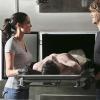 "Inelegant Heart" -- Pictured: Daniela Ruah (Special Agent Kensi Blye) and Eric Christian Olsen (LAPD Liaison Marty Deeks). The NCIS: LA team discovers that one of their own is compromised when they investigate the murder of a Navy contractor involved in illegal transactions of confidential data. Meanwhile, Hetty is under investigation in Washington, D.C., when the Department of Justice arrives in L.A. to investigate the team, on NCIS: LOS ANGELES, Monday, Oct. 6 (9:59-11:00, ET/PT), on the CBS Television Network Photo: Michael Yarish/CBS ÃÂ©2014 CBS Broadcasting, Inc. All Rights Reserved.
