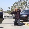 "SEAL Hunter" -- Pictured: LL COOL J (Special Agent Sam Hanna). When Sam is arrested for murdering a woman, Callen and Granger work to clear his name.  Meanwhile, Kensi and Deeks discover a link between the victim and a student from Sam\'s past, on NCIS: LOS ANGELES, Monday, Nov. 3 (9:59-11:00 PM, ET/PT), on the CBS Television Network.  Chris O\'Donnell directed the episode.  Mixed martial artist and former UFC Middleweight Champion Anderson Silva guest stars. Photo: Sonja Flemming/CBS ÃÂ©2014 CBS Broadcasting, Inc. All Rights Reserved.
