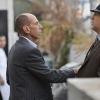 "The Grey Man" -- Pictured: Miguel Ferrer (NCIS Assistant Director Owen Granger) and Daniel Roebuck (Paul Barnes). Kensi and Deeks go undercover to investigate the murder of a homeless man who was a former marine and CIA agent and discover his connection to the Mexican cartel, on NCIS: LOS ANGELES, Monday, Nov. 17 (9:59-11:00 PM, ET/PT) on the CBS Television Network. Photo: Darren Michaels/CBS ÃÂ©2014 CBS Broadcasting, Inc. All Rights Reserved.