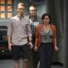 "Traitor" -- Pictured: Barrett Foa (Tech Operator Eric Beale), Adam Bartley (Brown) and Victoria Garcia (Gwenn). After Granger is poisoned by the mole and Eric is one of the seven suspects, Hetty orders a lockdown while everyone is investigated, on NCIS: LOS ANGELES, Monday, Nov. 24 (9:59-11:00 PM, ET/PT) on the CBS Television Network. Photo: Darren Michaels/CBS ÃÂ©2014 CBS Broadcasting, Inc. All Rights Reserved.