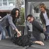 "Beacon" -- Pictured: Daniela Ruah (Special Agent Kensi Blye), Elena Evangelo (Elia Berkeley), Matt Stasi (Patrick Berkeley) and Eric Christian Olsen (LAPD Liaison Marty Deeks). Callen and Sam are shocked when an old acquaintance, who they thought was the recent victim of a murder, appears and asks for their help. As the team investigates, they uncover a possible breach of America\'s economic sanctions against Russia, on NCIS: LOS ANGELES, Monday, April 20 (9:59-11:00 PM, ET/PT) on the CBS Television Network. Photo: Sonja Flemming/CBS ÃÂ©2015 CBS Broadcasting, Inc. All Rights Reserved.