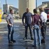 "Core Values" -- Pictured: Chris O\'Donnell (Special Agent G. Callen), LL COOL J (Special Agent Sam Hanna), Daniela Ruah (Special Agent Kensi Blye) and Eric Christian Olsen (LAPD Liaison Marty Deeks). Kensi and Deeks go undercover at a decommissioned nuclear power plant as the team investigates the radiation poisoning of a Gunnery Sargent moonlighting as a security guard at the plant, on NCIS: LOS ANGELES, Monday, Jan. 4 (10:00-11:00, ET/PT), on the CBS Television Network. Photo: Neil Jacobs/CBS ÃÂ©2015 CBS Broadcasting, Inc. All Rights Reserved