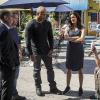 "High-Value Target" and "Belly of the Beast" -- Pictured: Miguel Ferrer (NCIS Assistant Director Owen Granger), Chris O\'Donnell (Special Agent G. Callen), LL COOL J (Special Agent Sam Hanna), Daniela Ruah (Special Agent Kensi Blye) and Eric Christian Olsen (LAPD Liaison Marty Deeks). After NCIS fails to locate a mole in the department, Under Secretary of Defense Corbin Duggan (Jackson Hurst) insists on new leadership and takes over the Los Angeles unit from Hetty and Granger.  Also, the team travels to Syria to apprehend a High Value Target where one team member is severely injured when the mission goes awry, on the special two hour eighth season premiere of NCIS: LOS ANGELES, Sunday, Sept. 25 (8:30-10:30 PM, ET/8:00-10:00 PM, PT), on the CBS Television Network. Photo: Monty Brinton/CBS ÃÂ©2016 CBS Broadcasting, Inc. All Rights Reserved.