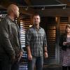 "Glasnost" -- Pictured: LL COOL J (Special Agent Sam Hanna), Chris O\'Donnell (Special Agent G. Callen) and RenÃÂ©e Felice Smith (Intelligence Analyst Nell Jones). After Callen\'s father, Garrison (Daniel J. Travanti) is found in an NCIS patient\'s hospital room during a radiation poisoning case, Callen must take him to the boatshed for interrogation. Also, the team discusses their Thanksgiving plans, on NCIS: LOS ANGELES, Sunday, Nov. 20 (8:30-9:30 PM, ET/8:00-9:00 PM, PT), on the CBS Television Network. Photo: Monty Brinton/CBS ÃÂ©2016 CBS Broadcasting, Inc. All Rights Reserved.