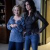 "Old Tricks" -- Pictured: Debra Jo Rupp (Ginger) and Daniela Ruah (Special Agent Kensi Blye). After a retirement home resident is kidnapped, the NCIS team uncovers a pair of con artists Ginger and Edward O\'Boyle, (Debra Jo Rupp and Martin Mull) who hop from home to home scamming the elderly out of their money.  Also, Callen confronts his father on his illegal activity and the danger it places on their family, on NCIS: LOS ANGELES, Sunday, March 5 (8:00-9:00 PM, ET/PT), on the CBS Television Network. Photo: Neil Jacobs/CBS ÃÂ©2017 CBS Broadcasting, Inc. All Rights Reserved.