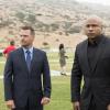"Plain Sight" -- Pictured: Chris O\'Donnell (Special Agent G. Callen) and LL COOL J (Special Agent Sam Hanna). After weapons with a $1 million street value are stolen, the team tracks the evidence to a wealthy charity event, prompting Mosley to be added to the guest list with Callen and Sam as her security detail, on NCIS: LOS ANGELES, on the CBS Television Network. Photo: Jessica Brooks/CBS ÃÂ©2017 CBS Broadcasting, Inc. All Rights Reserved.