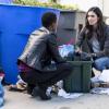 "Under Pressure" -- Pictured: Andrea Bordeaux (NCIS Special Agent Harley Hidoko) and Daniela Ruah (Special Agent Kensi Blye). After napalm is detected at a crime scene, the NCIS team investigates the sole casualty for possible links to terrorism, on NCIS: LOS ANGELES, Sunday, Jan. 7 (9:00-10:00 PM, ET/PT) on the CBS Television Network. Photo: Jessica Brooks/CBS ÃÂ©2017 CBS Broadcasting, Inc. All Rights Reserved.