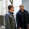 ÃÂLiabilitiesÃÂ ÃÂ Pictured: Chris O\'Donnell (Special Agent G. Callen) and LL COOL J (Special Agent Sam Hanna). Callen and Sam pull GrangerÃÂs daughter, former spy Jennifer Kim (Malese Jow), from witness protection to help the team locate an underground spy who has obtained an arsenal of bomb materials, on NCIS: LOS ANGELES, Sunday, March 18 (9:00-10:00 PM, ET/PT) on the CBS Television Network. Photo: Monty Brinton/CBS ÃÂ©2017 CBS Broadcasting, Inc. All Rights Reserved.