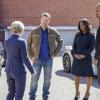 "Where Everybody Knows Your Name" - Pictured: Chris O\'Donnell (Special Agent G. Callen), Nia Long (Executive Assistant Director Shay Mosley) and LL COOL J (Special Agent Sam Hanna). NCIS partners with the FBI after a Marine is murdered by a rare nerve gas. Also, Deeks shares his dream to quit law enforcement and open a bar, on NCIS: LOS ANGELES, Sunday, May 6 (9:00-10:00 PM, ET/PT) on the CBS Television Network. Photo: Bill Inoshita/CBS ÃÂ©2018 CBS Broadcasting, Inc. All Rights Reserved.
