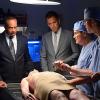 "Twenty Klicks" -- The team in D.C. frantically uses every asset and inter-agency contact they have in an attempt to locate their missing team members, on the 12th season premiere of NCIS, Tuesday, Sept. 23 (8:00-9:00, ET/PT), on the CBS Television Network. Pictured left to right: Rocky Carroll, Michael Weatherly, David McCallum and Brian Dietzen Photo: Darren Michaels/CBS ÃÂ©2014 CBS Broadcasting, Inc. All Rights Reserved