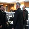 "Grounded" -- While stuck at the Dulles airport due to inclement weather, DiNozzo, Bishop and her husband Jake work an NCIS case involving an elevated terrorist threat at Northeast airports during the Thanksgiving travel surge, on NCIS, Tuesday, Nov. 25 (8:00-9:00 PM, ET/PT), on the CBS Television Network. Pictured left to right: Jamie Bamber, Emily Wickersham, Mark Harmon, Sean Murray and Pauley Perrette Photo: Michael Yarish/CBS ÃÂ©2014 CBS Broadcasting Inc. All Rights Reserved.