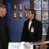 "Grounded" -- While stuck at the Dulles airport due to inclement weather, DiNozzo, Bishop and her husband Jake work an NCIS case involving an elevated terrorist threat at Northeast airports during the Thanksgiving travel surge, on NCIS, Tuesday, Nov. 25 (8:00-9:00 PM, ET/PT), on the CBS Television Network. Pictured left to right: Mark Harmon, Jamie Bamber and Emily Wickersham Photo: Michael Yarish/CBS ÃÂ©2014 CBS Broadcasting Inc. All Rights Reserved.