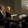"Check" -- The NCIS team must investigate a series of crime scenes that appear to be copy-cats of previous cases.  Also, two of Gibbs\' ex-wives, one of which the team has yet to meet, show up at a crime scene to discuss something important with him, on NCIS, Tuesday, Jan. 6 (8:00-9:00 PM, ET/PT), on the CBS Television Network. Jeri Ryan (center) guest stars as Gibbs\' second ex-wife. Also pictured: Mark Harmon (right) and Andy Milder (left) Photo: Greg Gayne/CBS ÃÂ©2014 CBS Broadcasting Inc. All Rights Reserved