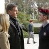 "Cadence" -- DiNozzo (Michael Weatherly, center) returns to the military academy he attended as a teenager after a murdered Marine and alumni of the school is found clutching the photo of a current student, on NCIS, Tuesday, Feb. 10 (8:00-9:00 PM, ET/PT), on the CBS Television Network. Also pictured: Emily Wickersham (left) and Robert Adamson (right) Photo: Cliff Lipson/CBS ÃÂ©2014 CBS Broadcasting, Inc. All Rights Reserved