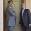 "Incognito" -- After a Marine is found murdered in Quantico hours after calling Gibbs to discuss a possible case, Bishop and McGee go undercover as a married couple to run surveillance on a Marine Lieutenant and his wife, on NCIS, Tuesday, Oct. 6 (8:00-9:00 PM, ET/PT), on the CBS Television Network. Pictured left to right: Michael Weatherly and Mark Harmon Photo: Colleen Hayes/CBS ÃÂ©2015 CBS Broadcasting, Inc. All Rights Reserved