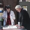 "Decompressed" -- When a deep sea diver is murdered on the job, his body and suspected co-workers must remain in a high-tech decompression chamber for four days, leaving the NCIS team to complete an unorthodox investigation from outside the tank, on NCIS, Tuesday, Feb. 9 (8:00-9:00 PM, ET/PT), on the CBS Television Network. Pictured left to right: Pauley Perrette and Mark Harmon  Photo: Michael Yarish/CBS ÃÂ©2015 CBS Broadcasting, Inc. All Rights Reserved
