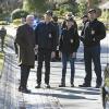 "React" -- When Secretary of the Navy Sarah Porter (Leslie Hope) learns her daughter has been kidnapped, the NCIS team partners with the FBI to track the case, determine a motive and bring her home, on NCIS, Tuesday, Feb 16 (8:00-9:00 PM, ET/PT), on the CBS Television Network. Pictured left to right: Joe Spano, Sean Murray, Emily Wickersham and Michael Weatherly  Photo: Neil Jacobs/CBS ÃÂ©2016 CBS Broadcasting, Inc. All Rights Reserved