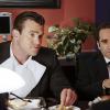 "Charade" -- After Tony\'s identity is stolen by multiple perpetrators, the fake Special Agent DiNozzos begin blackmailing Senators, on NCIS, Tuesday, April 5 (8:00-9:00 PM, ET/PT), on the CBS Television Network. Pictured left to right: Adam Mayfield and Ben Giroux Photo: Sonja Flemming/CBS ÃÂ©2016 CBS Broadcasting, Inc. All Rights Reserved