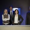 "Dead Letter" -- The NCIS team, alongside the FBI and MI6, continue an international manhunt for an escaped British spy who has left one colleague fighting for their life in ICU, on NCIS, Tuesday, May 10 (8:00-9:00 PM, ET/PT), on the CBS Television Network. Sarah Clarke guest stars as FBI Special Agent Tess Monroe and Duane Henry guest stars as MI6 Officer Clayton Reeves. Pictured: Emily Wickersham as Eleanor Bishop, Michael Weatherly as Tony DiNozzo, Sarah Clarke as Tess Monroe, Mark Harmon as Jethro Gibbs.   Photo: Jace Downs/CBS ÃÂ©2016 CBS Broadcasting, Inc. All Rights Reserved