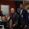 "Dead Letter" -- The NCIS team, alongside the FBI and MI6, continue an international manhunt for an escaped British spy who has left one colleague fighting for their life in ICU, on NCIS, Tuesday, May 10 (8:00-9:00 PM, ET/PT), on the CBS Television Network. Sarah Clarke guest stars as FBI Special Agent Tess Monroe and Duane Henry guest stars as MI6 Officer Clayton Reeves. Pictured: Emily Wickersham as Eleanor Bishop, Sean Murray as Timothy McGee, Mark Harmon as Jethro Gibbs, Duane Henry as Clayton Reeves.   Photo: Cliff Lipson/CBS ÃÂ©2016 CBS Broadcasting, Inc. All Rights Reserved