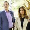 "One Book, Two Covers" -- Torres must rely on old case notes and contacts after a Marine\'s murder is linked to a former dirt bike gang he joined for a year-long undercover operation, on NCIS, Tuesday, April 18 (8:00-9:00 PM, ET/PT) on the CBS Television Network. Pictured: Sean Murray, Jennifer Esposito. Photo: Sonja Flemming/CBS ÃÂ©2017 CBS Broadcasting, Inc. All Rights Reserved