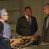 "Voices" -- An NCIS person of interest in a bribery and fraud case is found murdered after a runner is led to his body by a strange voice. Also, McGee and Delilah disagree on whether to find out the baby\'s sex or keep it a surprise, on NCIS, Tuesday, Nov. 14 (8:00-9:00 PM, ET/PT) on the CBS Television Network. Pictured: David McCallum, Rocky Carroll, Mark Harmon.   Photo: Patrick McElhenney/CBS ÃÂ©2017 CBS Broadcasting, Inc. All Rights Reserved