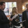 "Voices" -- An NCIS person of interest in a bribery and fraud case is found murdered after a runner is led to his body by a strange voice. Also, McGee and Delilah disagree on whether to find out the baby\'s sex or keep it a surprise, on NCIS, Tuesday, Nov. 14 (8:00-9:00 PM, ET/PT) on the CBS Television Network. Pictured: Sean Murray, Emily Wickersham, Mark Harmon.   Photo: Patrick McElhenney/CBS ÃÂ©2017 CBS Broadcasting, Inc. All Rights Reserved