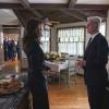 "Fallout" -- While Gibbs attends the memorial service for a friend who was lost at sea, he discovers that the deceased, Navy Captain Phillip Brooks (Don Lake), has been hiding in a fallout shelter after his boat was attacked and he swam to shore, on NCIS, Tuesday, May 15 (8:00-9:00 PM, ET/PT), on the CBS Television Network. Susan Walters guest stars as Marcy Brooks, the Commander\'s wife. Pictured: Susan Walters,  Mark Harmon.  Photo: Bill Inoshita/CBS ÃÂ©2018 CBS Broadcasting, Inc. All Rights Reserved