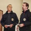 "Toil and Trouble" -- United States Secretary of Defense Wynn Crawford (Mitch Pileggi) shuts down Gibbs\' murder investigation and demands that Special Agents McGee and Torres be arrested for their actions in the case, on NCIS, Tuesday, Jan. 8 (8:00-9:00 PM, ET/PT) on the CBS Television Network. Pictured: Mark Harmon, Sean Murray.   Photo: Bill Inoshita/CBS ÃÂ©2018 CBS Broadcasting, Inc. All Rights Reserved
