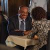 "Mona Lisa" -- Torres relies on his team\'s investigative skills after he wakes up on a dilapidated fishing boat, covered in blood and unable to remember the last 12 hours, on NCIS Tuesday, April 2 (8:00-9:00 PM, ET/PT) on the CBS Television Network. Pictured: Rocky Carroll,  Dionne Gipson. Photo: Sonja Flemming/CBS ÃÂ©2019 CBS Broadcasting, Inc. All Rights Reserved