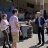 "Someone Else\'s Shoes" -- The NCIS team links a bizarre crime scene at Arlington National Cemetery to a string of attacks on homeless veterans. Also, Vance orders McGee, Bishop and Torres to complete hours of evidence garage cleanup duty for withholding information, on NCIS, Tuesday, Oct. 15 (8:00-9:00 PM, ET/PT) on the CBS Television Network. Pictured: Brent Bailey as Kyle Freeman,  Anastasia Baranova as Melissa Canon.  Mark Harmon as NCIS Special Agent Leroy Jethro Gibbs,  Sean Murray as NCIS Special Agent Timothy McGee. Photo: Cliff Lipson/CBS ©2019 CBS Broadcasting, Inc. All Rights Reserved