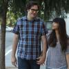 NEW GIRL:   Cece (Hannah Simone, R) and Robby (guest star Nelson Franklin, L) talk about their relationship in the "Menzies" episode of NEW GIRL airing Tuesday, Nov. 13 (9:00-9:30 PM ET/PT) on FOX.  ©2012 Fox Broadcasting Co.  Cr:  Patrick McElhenney/FOX