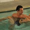 NEW GIRL:  Nick (Jake Johnson, L) shows Jess (Zooey Deschanel, R) the benefits of water therapy in the "Menzies" episode of NEW GIRL airing Tuesday, Nov. 13 (9:00-9:30 PM ET/PT) on FOX.  ©2012 Fox Broadcasting Co.  Cr:  Patrick McElhenney/FOX