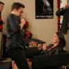 NEW GIRL:  During their night of holiday party-hopping, Nick (Jake Johnson, L) gives Angie (guest star Olivia Munn, R) a lap dance in the &quot;Santa&quot; episode of NEW GIRL airing Tuesday, Dec. 11 (9:00-9:30 PM ET/PT) on FOX. &#xa9;2012 Fox Broadcasting Co.  Cr: Greg Gayne/FOX
