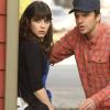NEW GIRL:  Jess (Zooey Deschanel, L) and Nick (Jake Johnson, R) snoop outside the house of one of her students in the "Pepperwood" episode of NEW GIRL airing Tuesday, Jan. 22 (9:00-9:30 PM ET/PT) on FOX.  ©2012 Fox Broadcasting Co.  Cr: Patrick McElhenney/FOX
